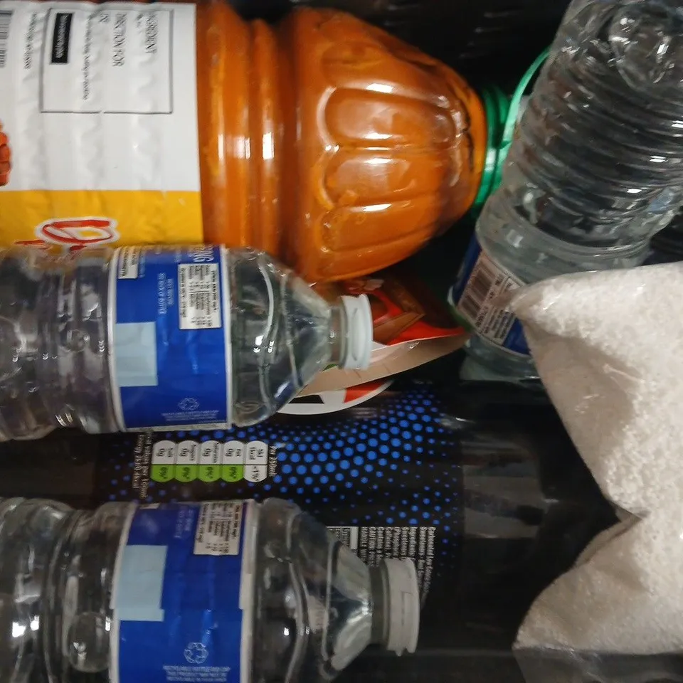 APPROXIMATELY 10 ASSORTED FOOD AND DRINK ITEMS TO INCLUDE TEA MASALA, INSTANT HOT CHOCOLATE, ETC