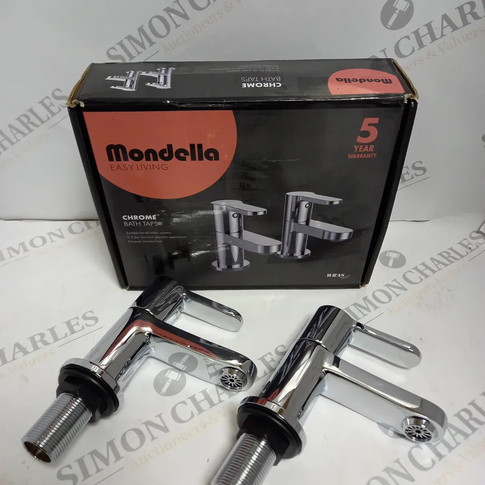 BOXED MONDELLA EASY LIVING CHROME BATH TAPS 
