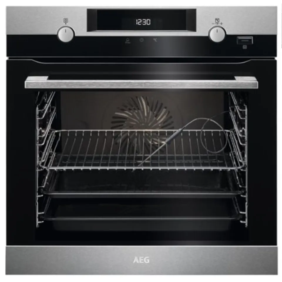 AEG COMBIQUICK BUILT IN COMPACT ELECTRIC SINGLE OVEN WITH MICROWAVE FUNCTION - BLACK Model BCK55632 RRP £1099