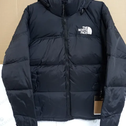 THE NORTH FACE LONG SLEEVE PUFFER COAT IN BLACK - US MEDIUM