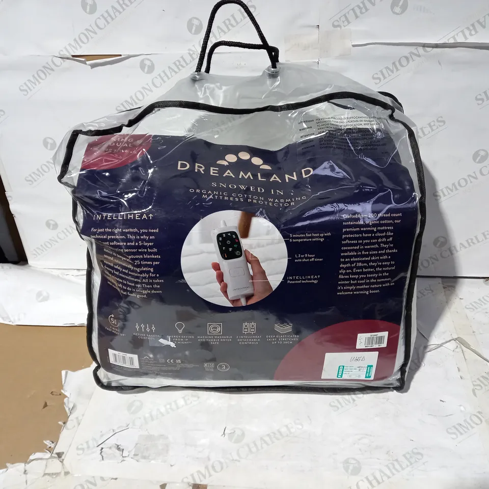 DREAMLAND INTELLIHEAT SNOWED IN MATTRESS PROTECTOR