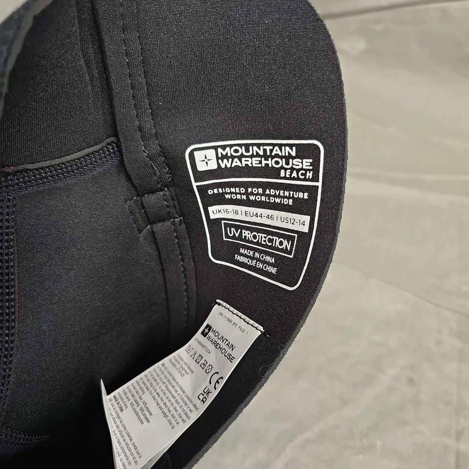 MOUNTAIN WAREHOUSE BEACH WOMEN'S WETSUIT – PINK & BLACK, UK 16-18 (EU 44-46, US 12-14)