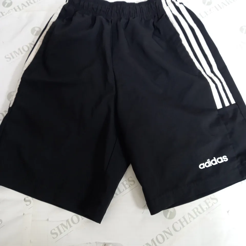 ADIDAS BLACK SWIMMING TRUNKS - XS