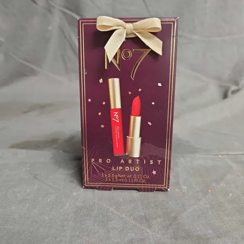 BOXED N07 PRO ARTIST RED CARPET READY LIP DUO
