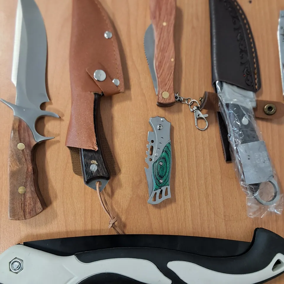LOT OF 15 ASSORTED KNIFES AND SAWS