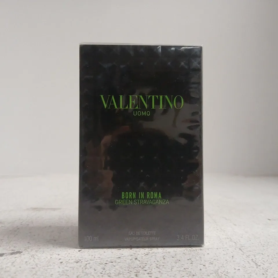 SEALED VALENTINO UOMO BORN IN ROMA GREEN STRAVAGANZA EAU DE TOILETTE 100ML 
