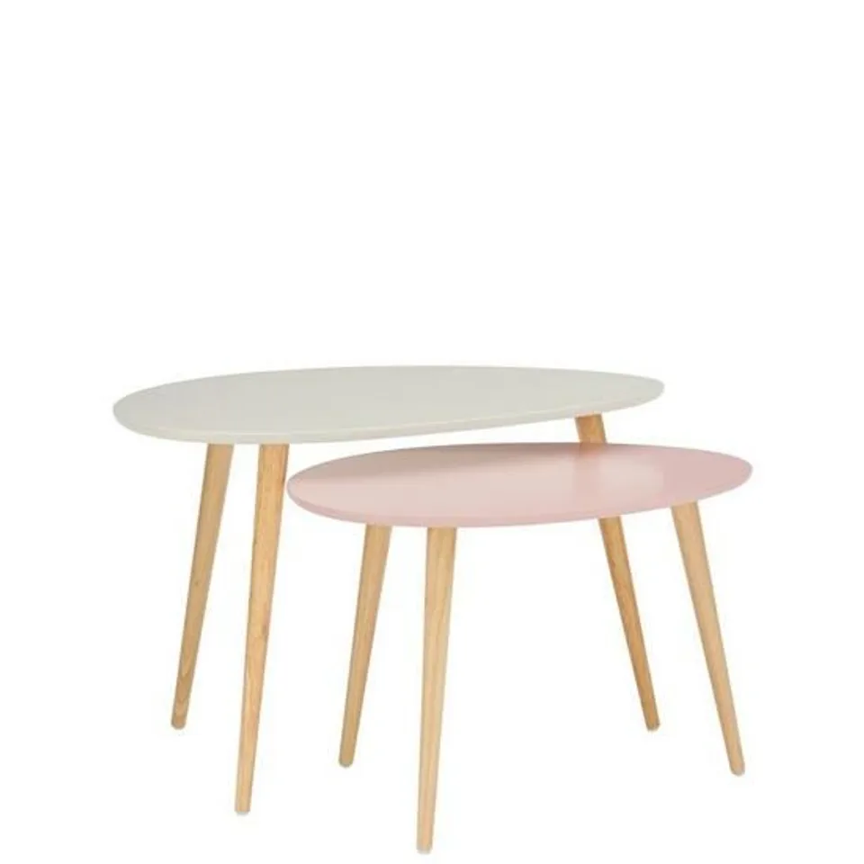 ORLA BLUSH SET OF COFFEE TABLES  RRP £149