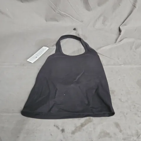 UNIQLO OPEN BACK HALTER BRA TOP IN BLACK SIZE M