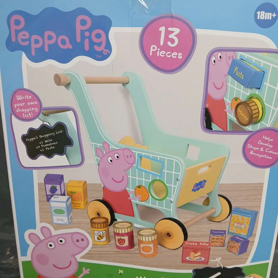 PEPPA PIG SHAPE SORTING SUPER MARKET TROLLEY