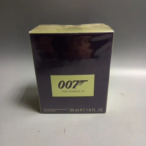 NEW AND SEALED 007 FOR WOMEN III EAU DE PARFUM 50ML