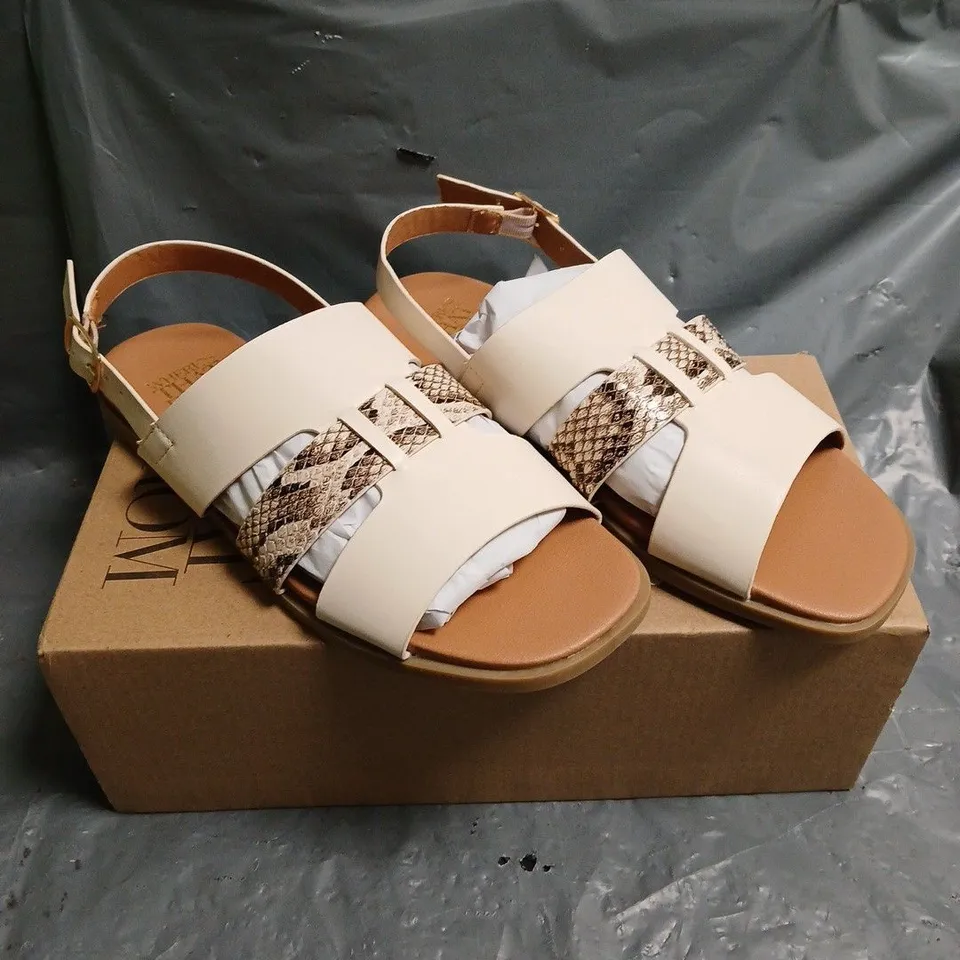 BOXED PAIR OF WHERE'S THAT FROM OPEN TOE SANDALS - 5