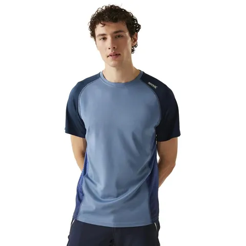 REGATTA MENS CORBALLIS SHORT SLEEVE T-SHIRT CORNET BLUE SIZE S