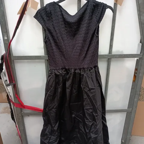 NOBODY'S CHILD MOLLY MIDI DRESS – BLACK, UK 8 (EU 36)