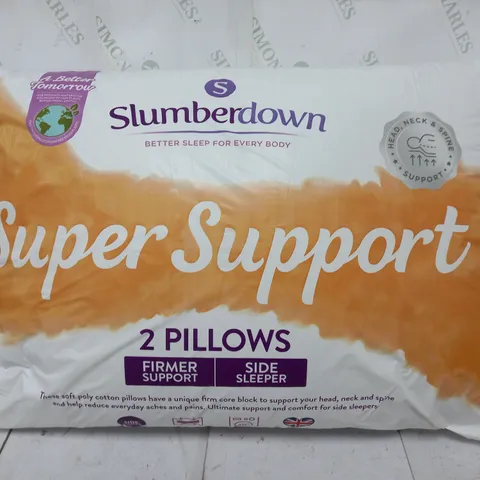BAGGED SLUMBERDOWN SUPER SUPPORT PILLOWS IN WHITE (2 PCS)