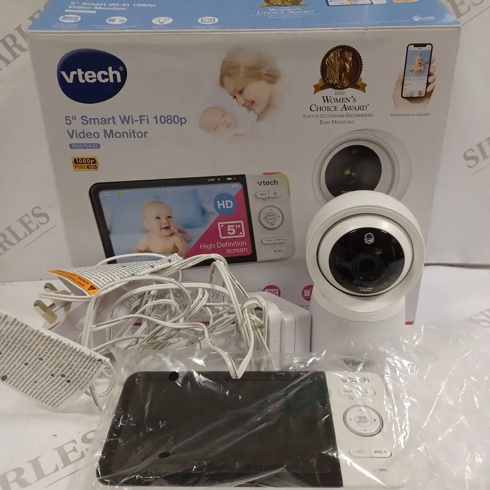VTECH RM5754HD 5 INCH SMART WI-FI VIDEO BABY MONITOR