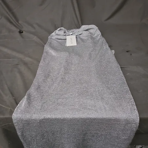 NIVRA MAXI SKIRT – SILVER, SIZE S (OUTCAST EXCLUSIVES)