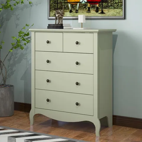 BOXED STERRA 79CM W5 - DRAWER CHEST OF DRAWERS (1 BOX)