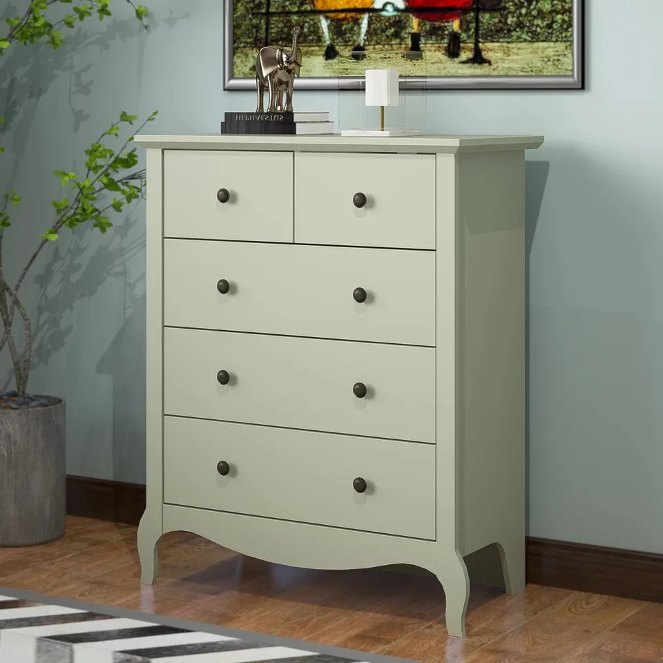 BOXED STERRA 79CM W5 - DRAWER CHEST OF DRAWERS (1 BOX)