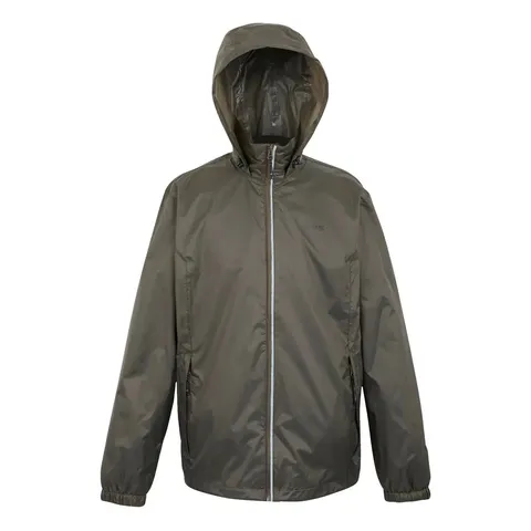 REGATTA HOODED WATERPROOF JACKET LYLE IV TREETOP LARGE