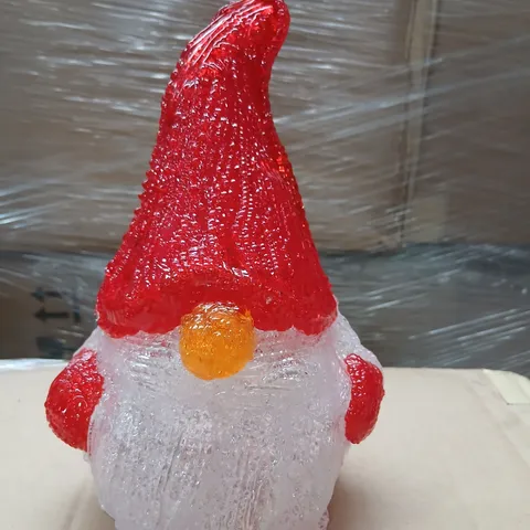 TWELVE BOXED LIGHT UP SANTAS