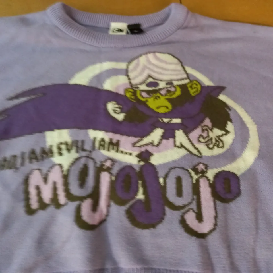 CARTOON NETWORK CROPPED PURPLE JUMPER - L