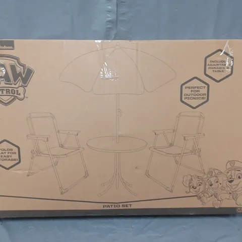 BOXED PAW PATROL CHILDRENS PATIO SET