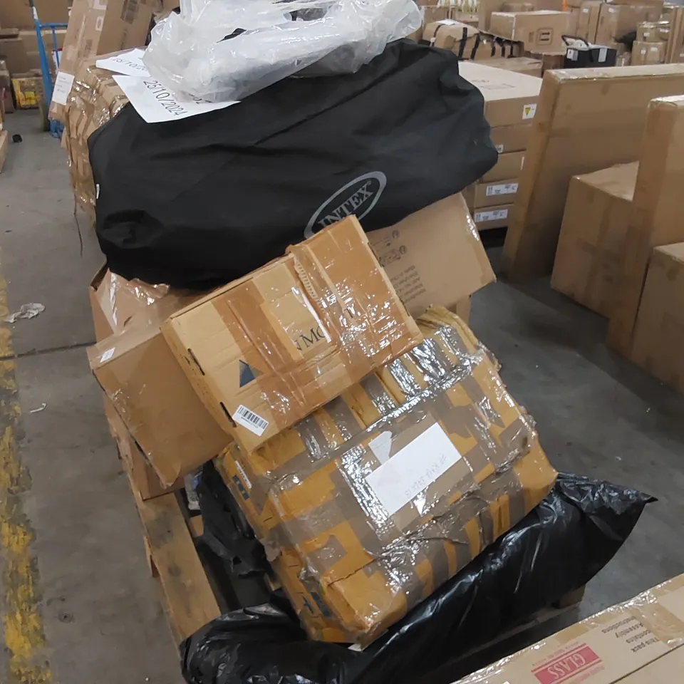 PALLET OF ASSORTED CONSUMER PRODUCTS/FURNITURE PARTS 