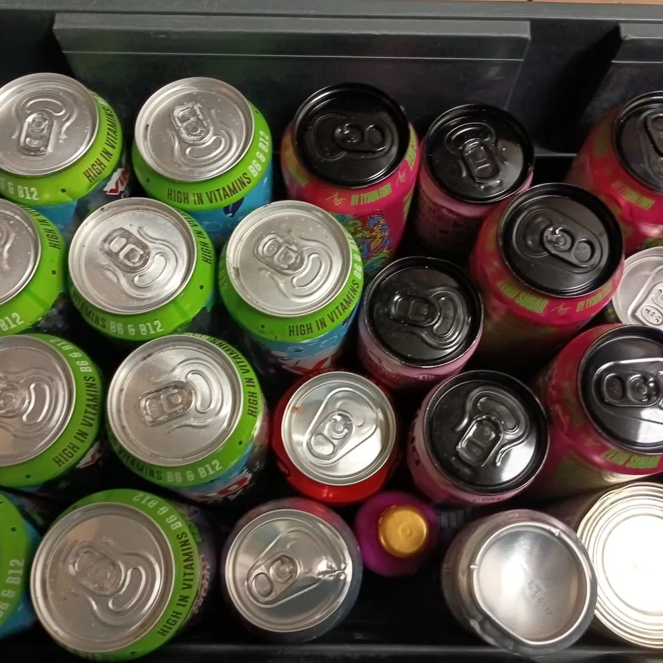 APPROXIMATELY 20 ASSORTED DRINKS TO INCLUDE VIMTO ENERGY, RED BULL, FUROCITY ENERGY, ETC - COLLECTION ONLY