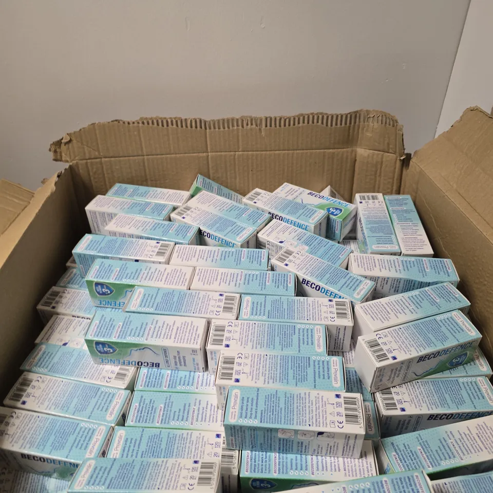 BOX OF APPROXIMATELY 50 X BECO DEFENCE ALLERGY DEFENCE - USE BY DATE 6/2026