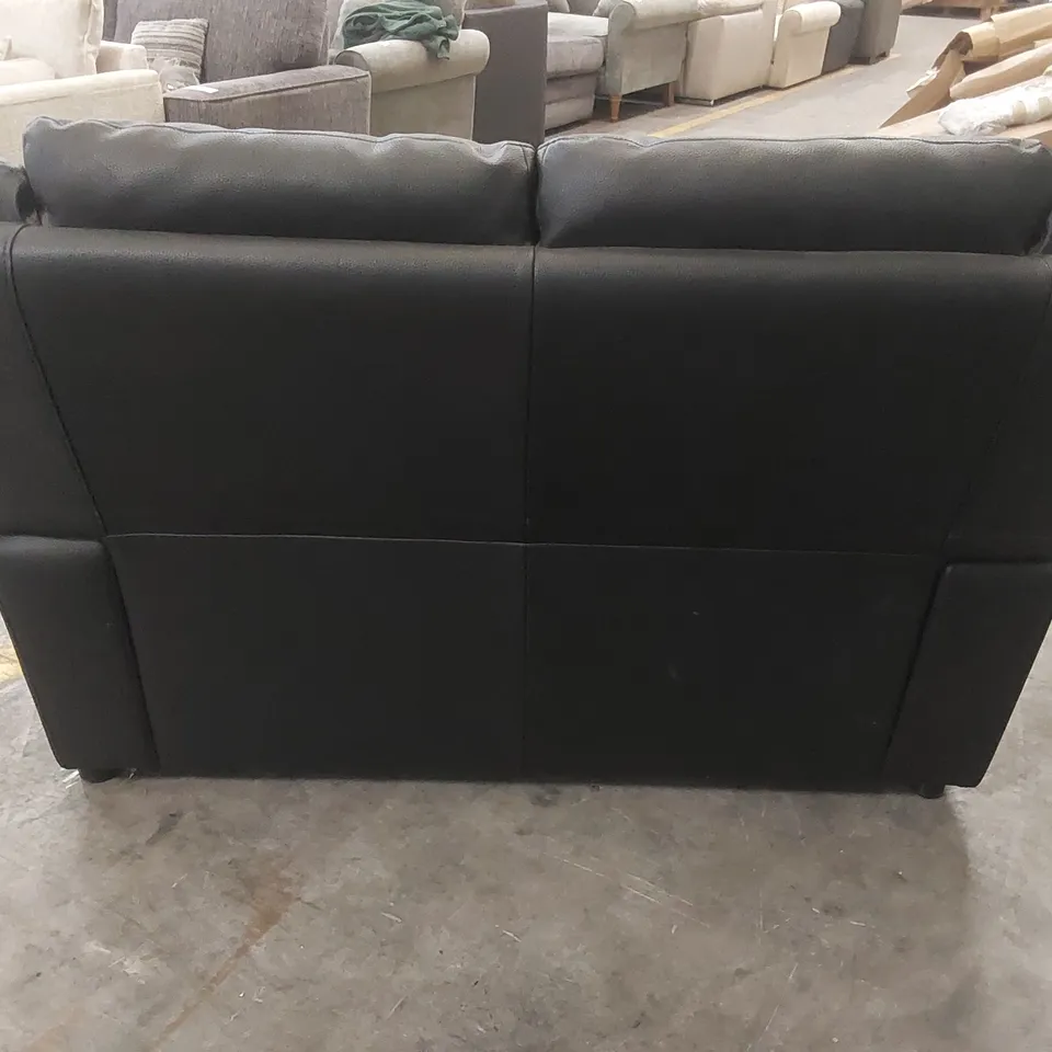 QUALITY DESIGNER FUAX LEATHER 2 SEATER SOFA