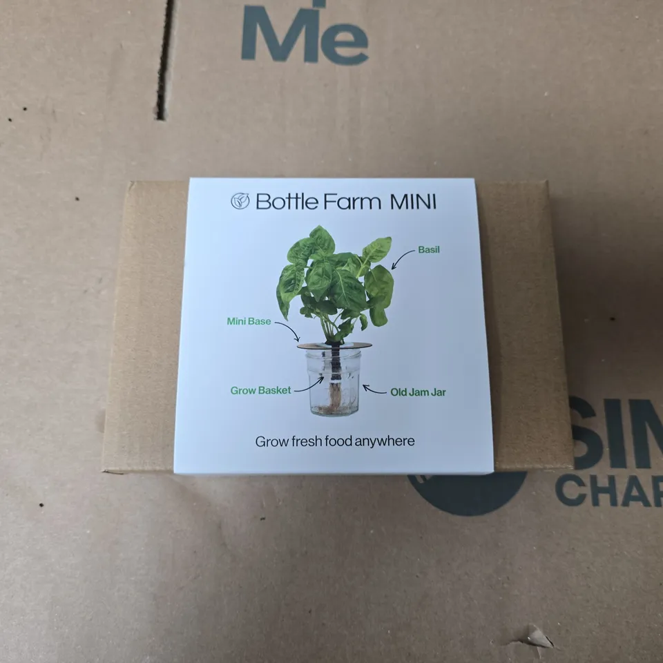 BOTTLE FARM MINI BASIL GROW KIT - BOXED 