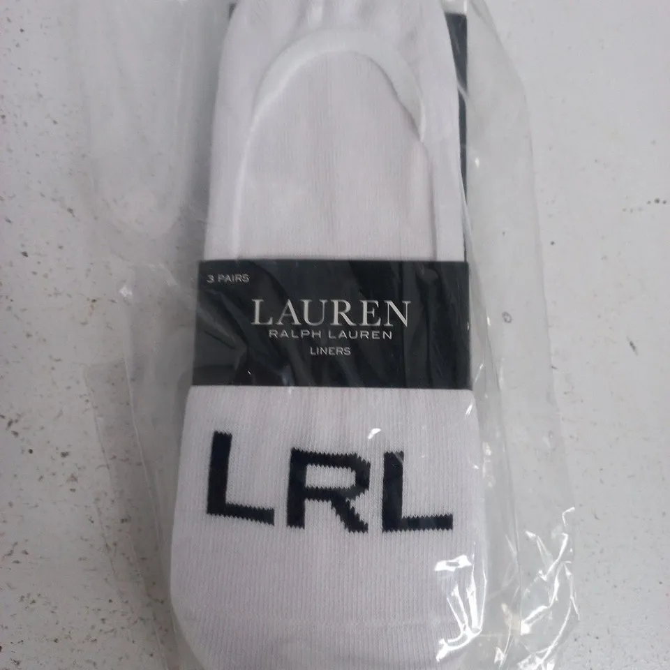 RALPH LAUREN LINERS SOCKS – 3 PAIRS
