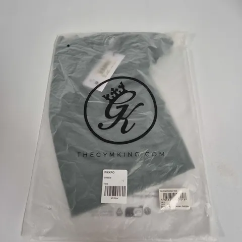 GYM KING ENERGISE TEE β ARMY GREEN, UK L