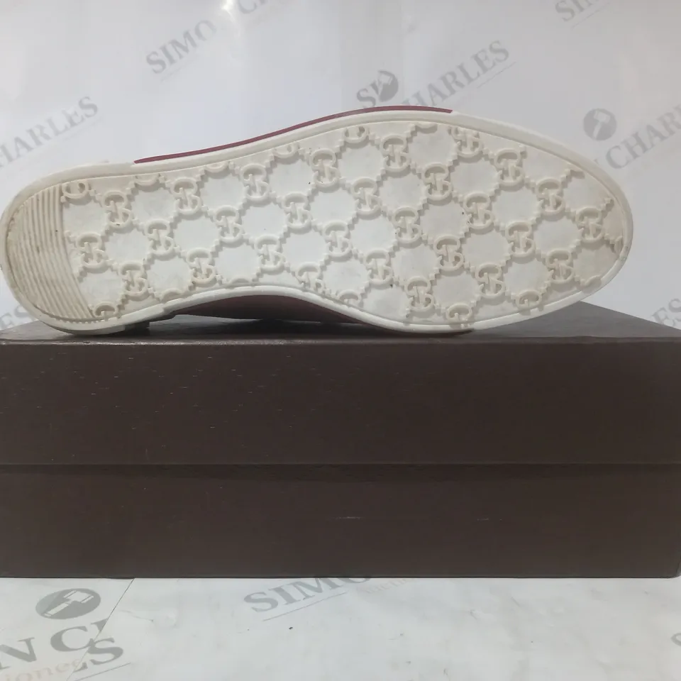 BOXED PAIR OF GUCCI SHOES IN PINK EU SIZE 38