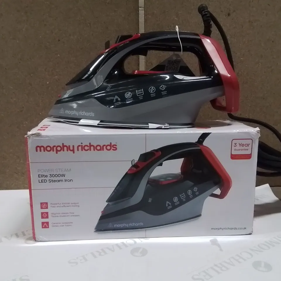 BOXED MORPHY RICHARDS 3000W LED STEAM IRON