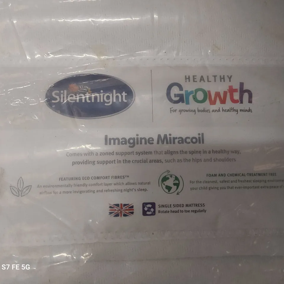 QUALITY BAGGED 4' SMALL DOUBLE SILENTNIGHT GROWTH IMAGINE MIRACOIL MATTRESS 