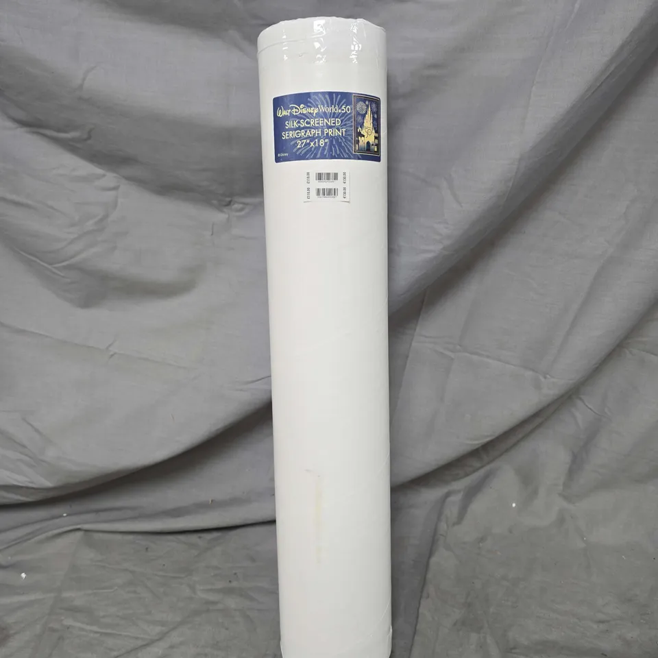 WALT DISNEY WORLD 50TH ANNIVERSARY SILK-SCREENED SERIGRAPH PRINT – 27 X 18 INCHES