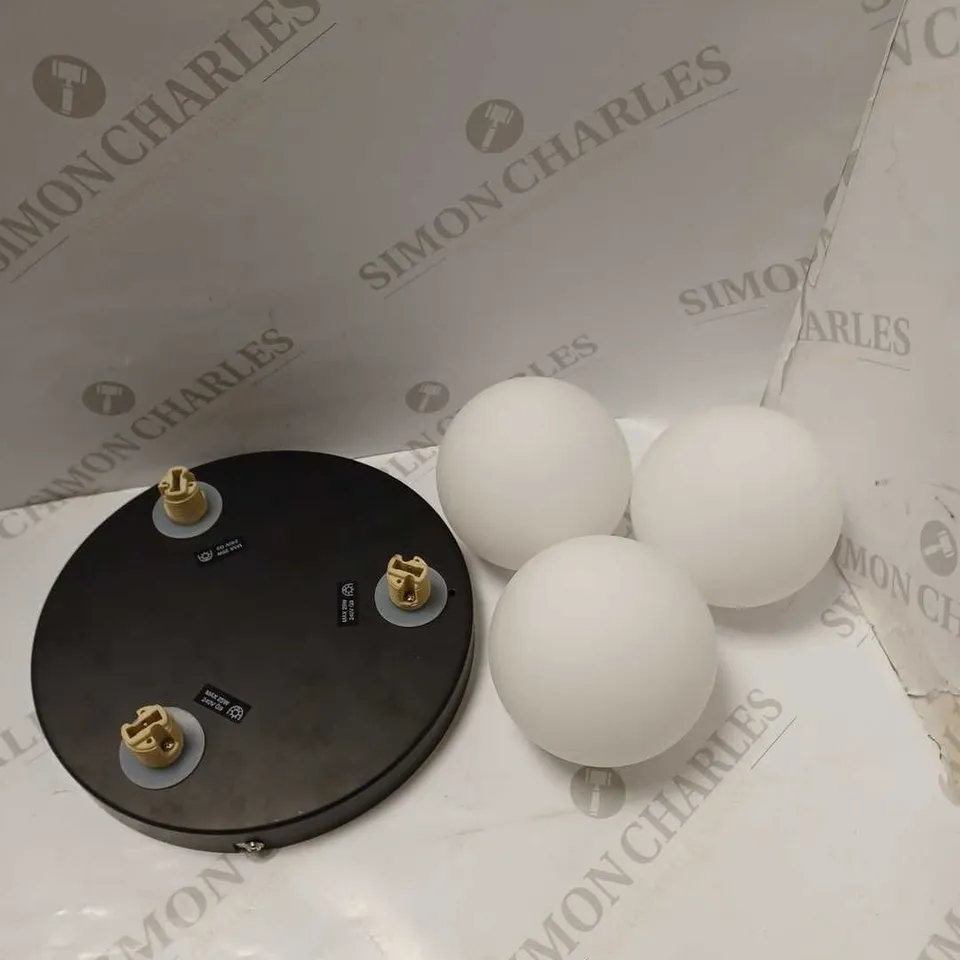 HARLOW 3 LIGHT BATHROOM FLUSH CEILING LIGHT