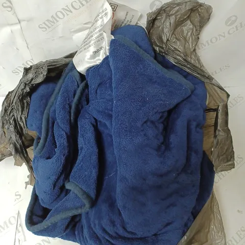 DESIGNER LUXURY HEATED THROW IN NAVY