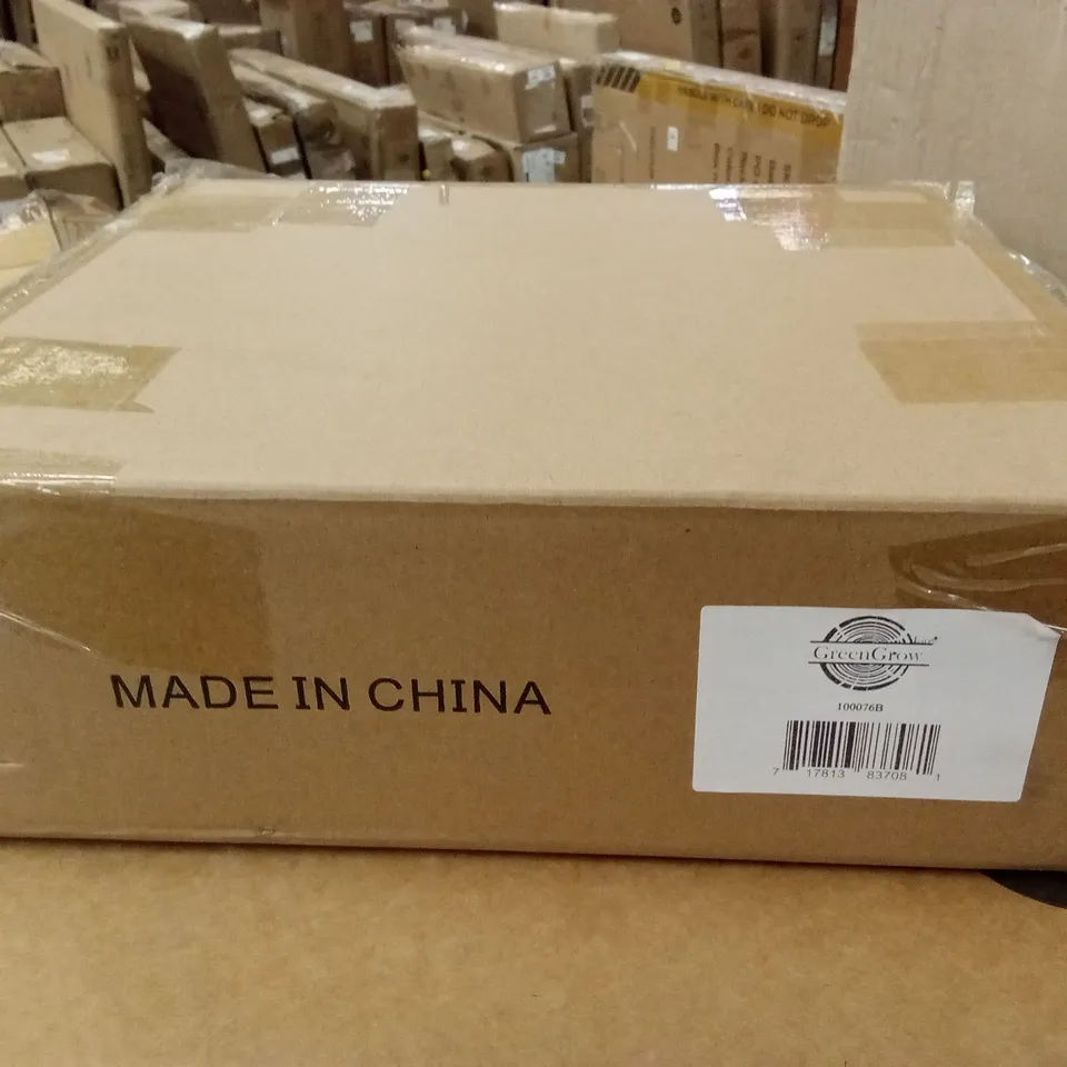 BOXED WOODEN PLANT HOLDER - BLACK (1 BOX)