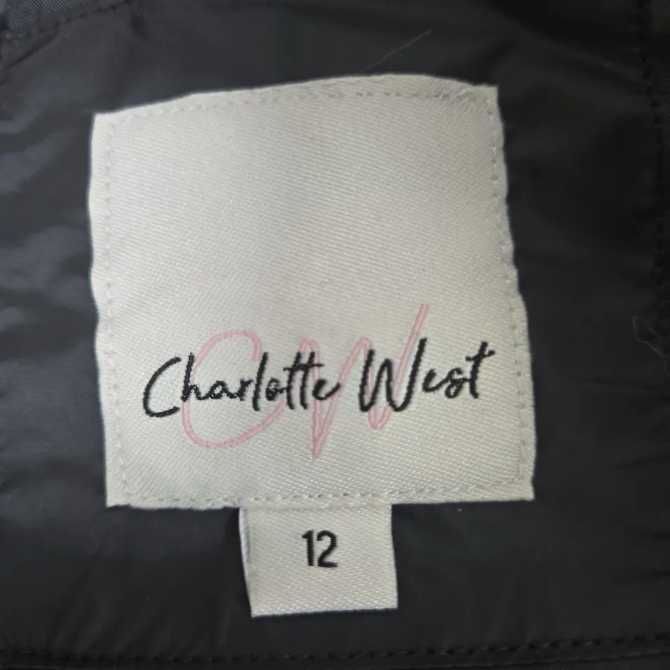 CHARLOTTE WEST WOMEN'S BLACK PUFFER JACKET – UK 12