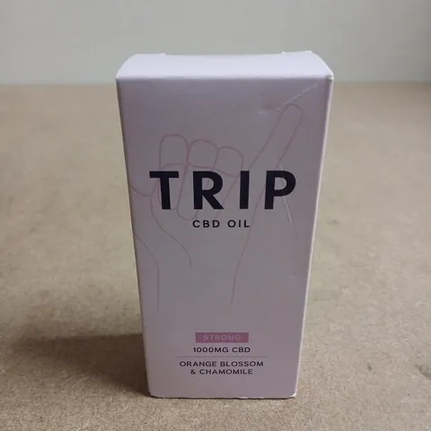 APPROXIMATELY 85 TRIP CBD OIL – STRONG 1000MG CBD, ORANGE BLOSSOM & CHAMOMILE