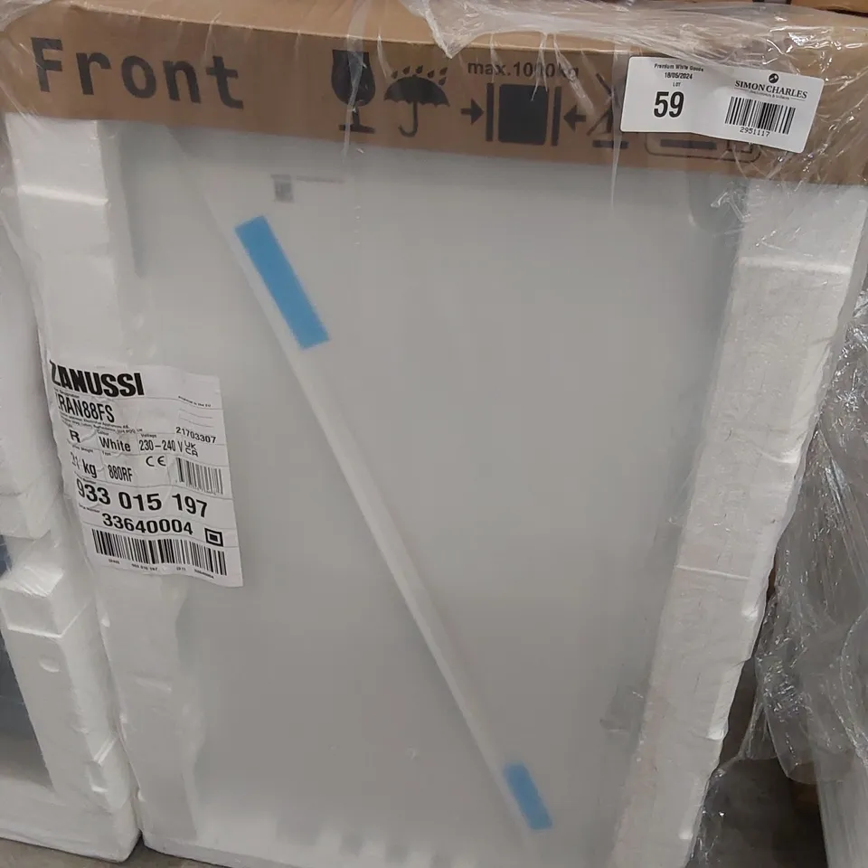  ZANUSSI ZRAN88FS INTEGRATED UPRIGHT FRIDGE 