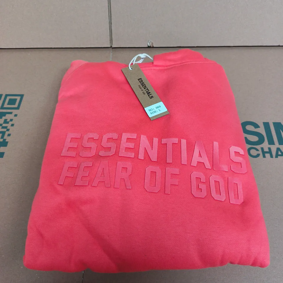 ESSENTIALS FEAR OF GOD HOODIE – SIZE L
