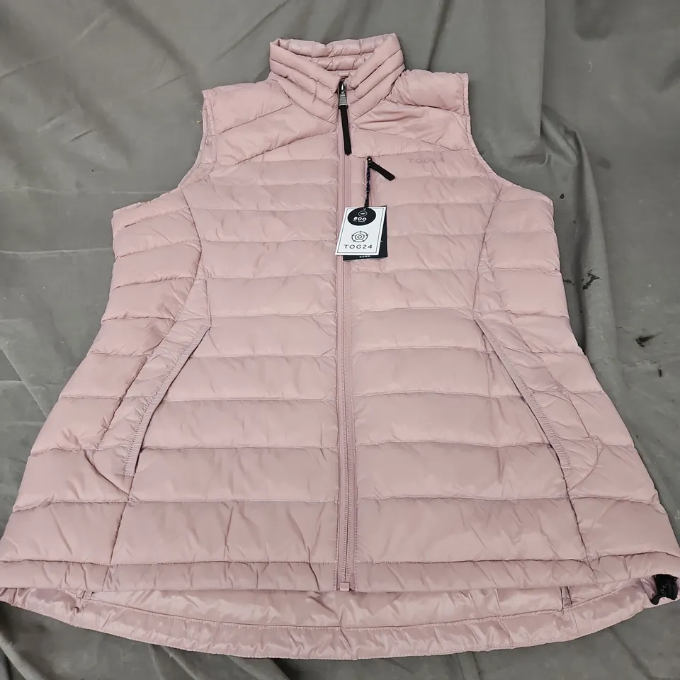 TOG24 DRAX WOMENS GILET IN FADED PINK SIZE 14