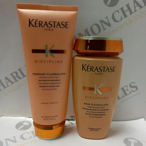 KERASTASE PARIS DISCIPLINE BAIN FLUIDEALISTE AND FONDANT FLUIDALISTE HAIR DUO