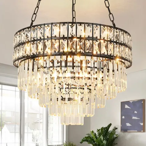 BOXED ANNUKKA 11-LIGHT CRYSTAL CHANDELIER