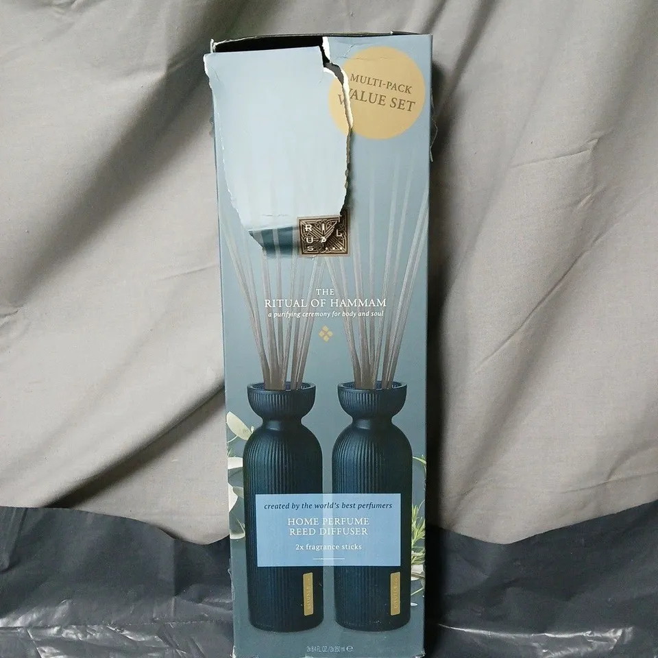 RITUALS THE RITUAL OF HAMMAM HOME PERFUME REED DIFFUSER – 2X FRAGRANCE STICKS (DAMAGED BOX)