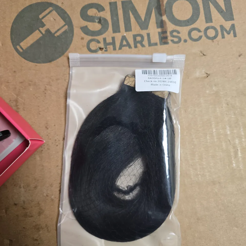 HAIR EXTENSIONS – WEFT WITH TAPE TABS & APPLICATION TOOL 