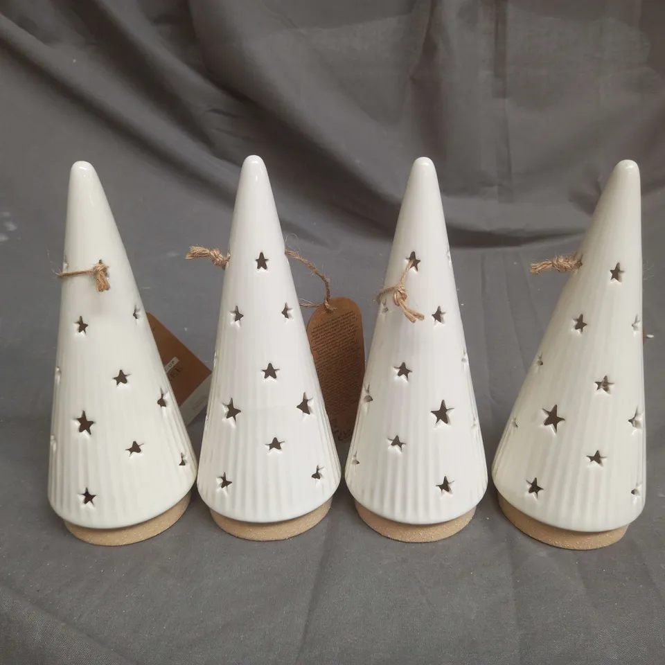 BOXED AT HOME WITH STACEY SOLOMON SET OF 4 LIGHT UP TREES